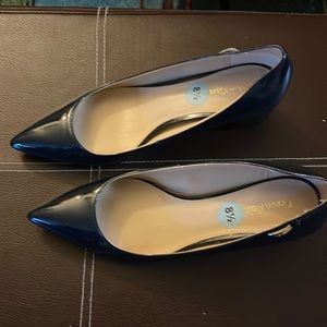 Calvin Klein Patient leather navy blue shoe